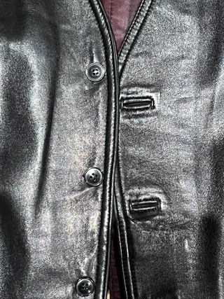 Chaleco piel hombre Pieles Kodiak negra