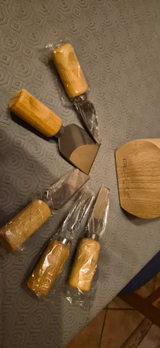 Set Tagliere Formaggio Pedrini Bambù