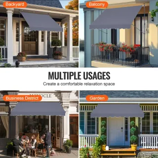 Tenda da Terra Retrattile 250 x 120 cm Manuale