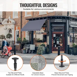 Tenda da Terra Retrattile 250 x 120 cm Manuale