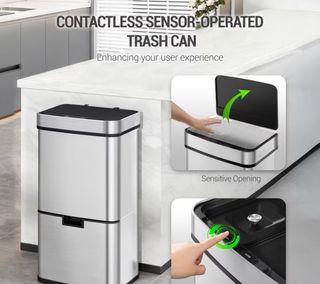 Cubo basura automático reciclaje