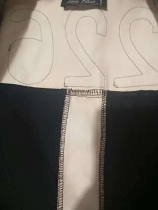 Cazadora motera bicolor