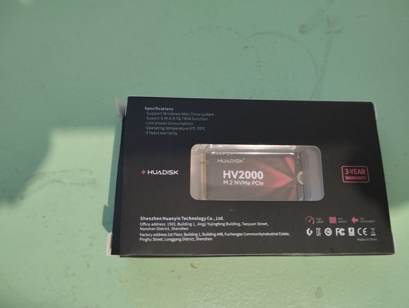 SSD M.2 256GB NVMe HUADISK HV2000 NUEVO afbeelding 5