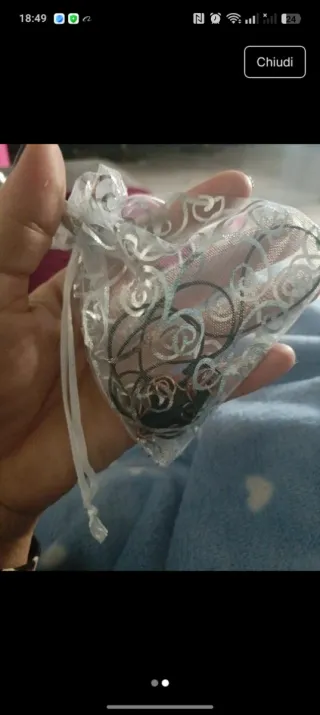 Set 2 ciondoli cuore wire wrapping