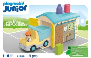 Playmobil Junior 71686 Camión y Garaje