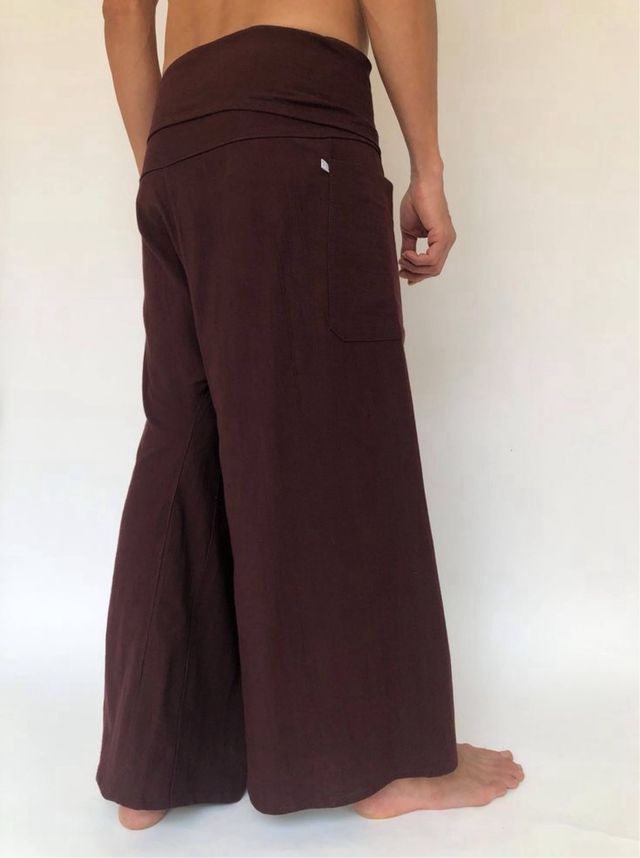 Pantalón Marrón Estilo Tai Unisex Talla Única