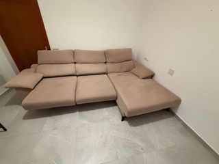 Sofá modular beige tela