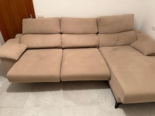Sofá modular beige tela