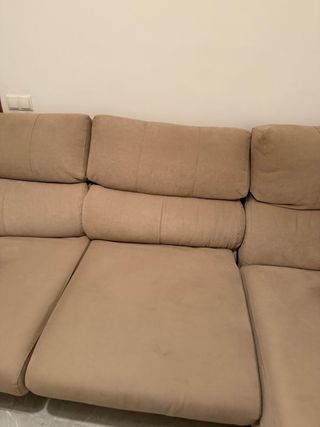 Sofá modular beige tela