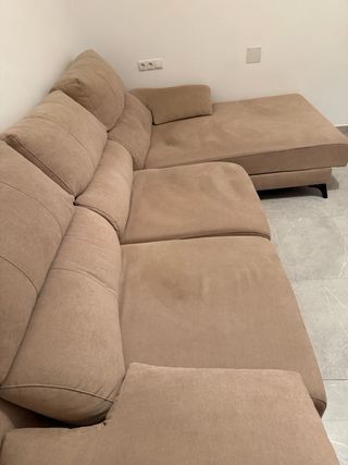 Sofá modular beige tela