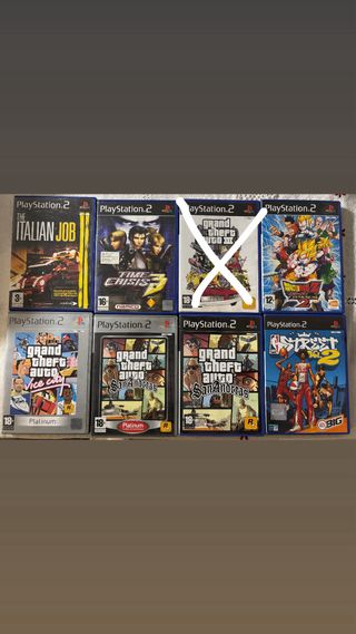 Pack 7 juegos PlayStation 2