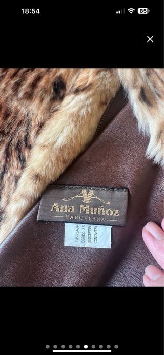 Abrigo largo piel y pelo