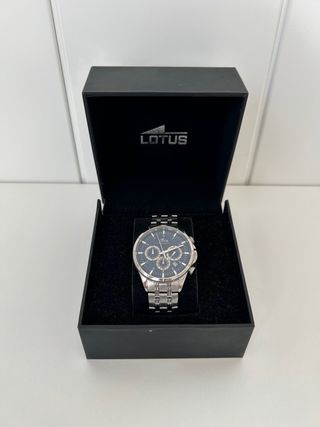 Reloj Lotus de acero esfera azul