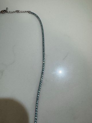 Collana Tennis / Punto Luce con Strass Azzurri