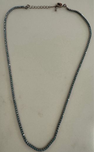 Collana Tennis / Punto Luce con Strass Azzurri