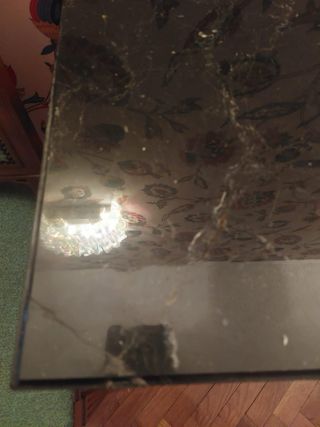 Consola de entrada mármol y madera