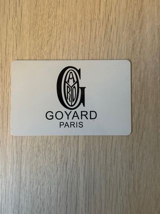 Tarjetero Goyard Gris y Amarillo