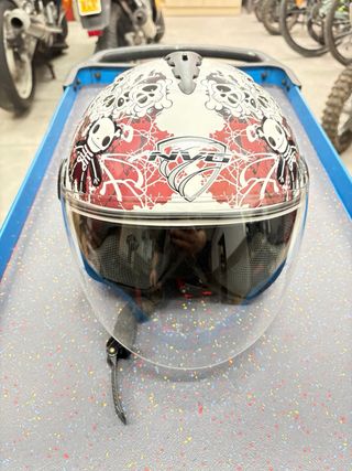 Casco Moto Niño NVG YS Calaveras