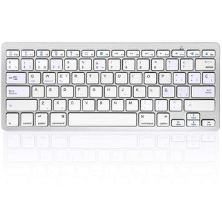 Teclador bluetooth blanco, NUEVO