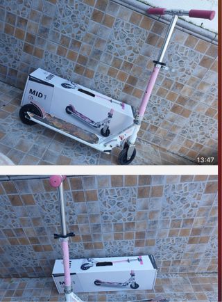 Patinete infantil rosa MID 1