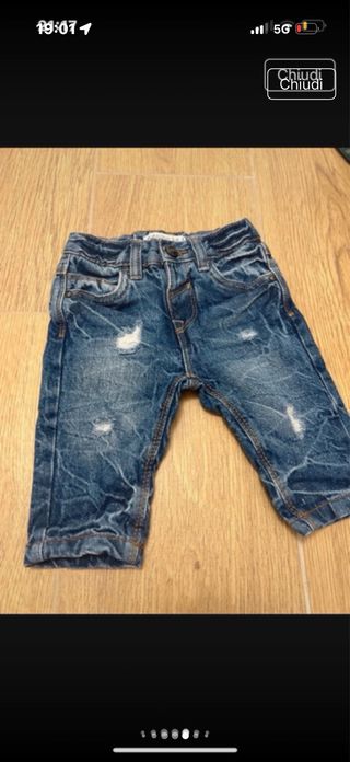 Set 2 Jeans Neonata Denim Made in Italy