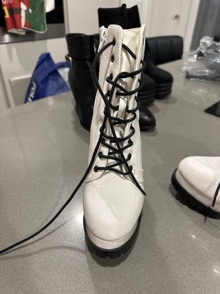 Botas de plataforma blancas