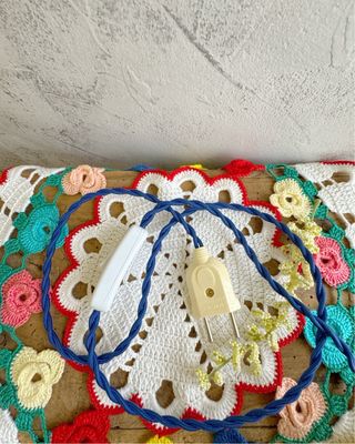 Candeeiro peixe cerâmica amarelo