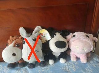 Lote 3 Peluches Granja Nuevos (Urgen)