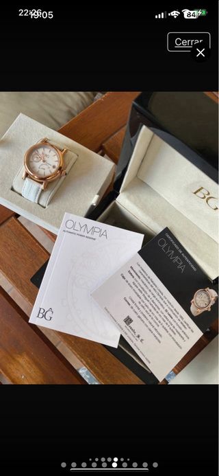 Reloj BG Olimpia Automático Oro Blanco