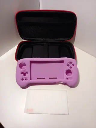 Funda Anbernic RG556 y Protector Pantalla