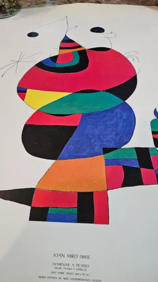 Cartel Joan Miró de 1974