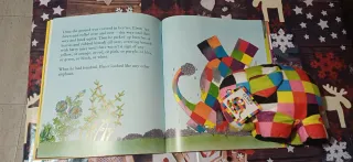 Libro Elmer de David McKee + CD + Muñeco