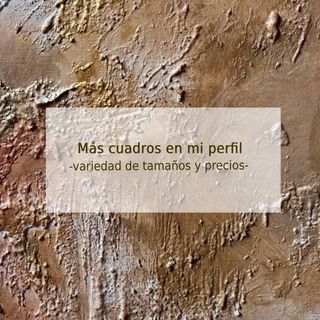 Díptico grande abstracto beige y dorado