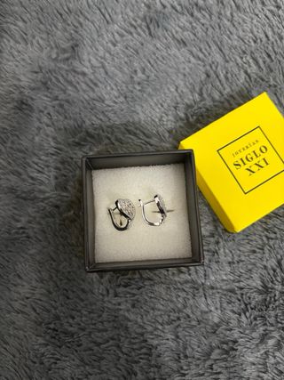 Pendientes Corazón Árbol Plata Ley 925