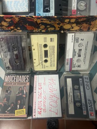 lote cassette & maletín porta cassette