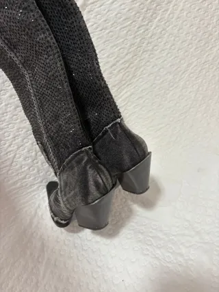 Botas Zara con brillos negras