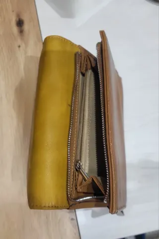 Cartera Paco Martinez Marrón y Amarillo