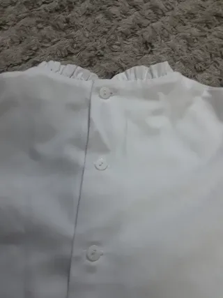 Camisa niña ceremonia blanca