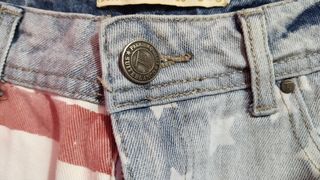 Pantalón corto vaquero Blanco estrellas y rayas