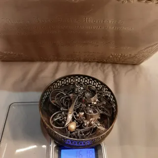 Lote de Joyería de Plata para fundir