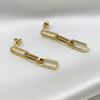 Pendientes Tynel eslabones oro 18k
