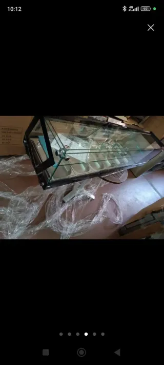 Vitrina expositora tapas 6 bandejas 2 plantas