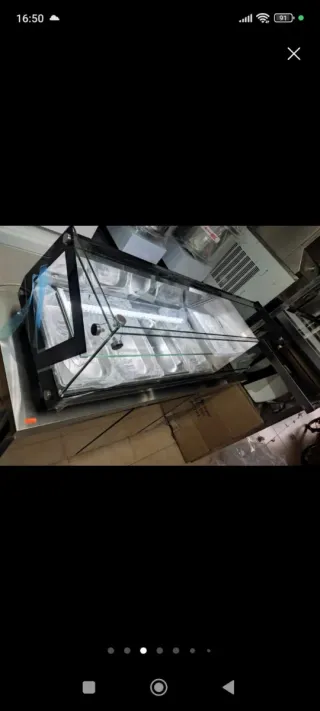 Vitrina expositora tapas 6 bandejas 2 plantas