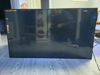 Tv samsung 50 pantalla en negro