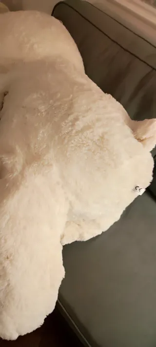 Oso de peluche gigante blanco