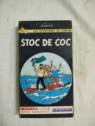 6 Películas VHS Tintín Catalán