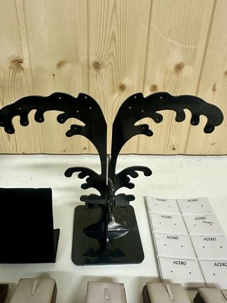 Lote expositores pulseras (marrón y blanco)