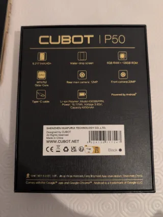 Cubot P50 Negro