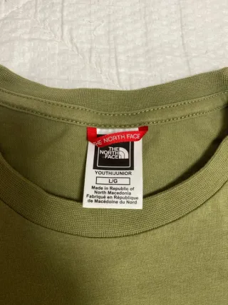 Camiseta The North Face Verde talla L para niños