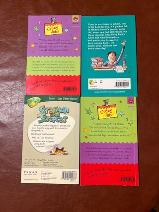 Lote de cuatro libros infantiles en ingles